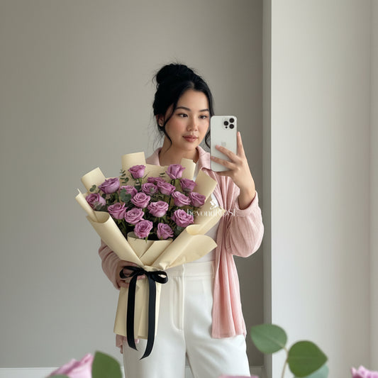 Purple Rose Bouquet