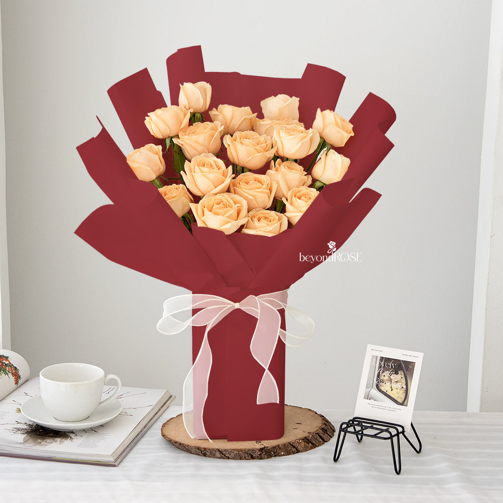 Champagne Rose Bouquet