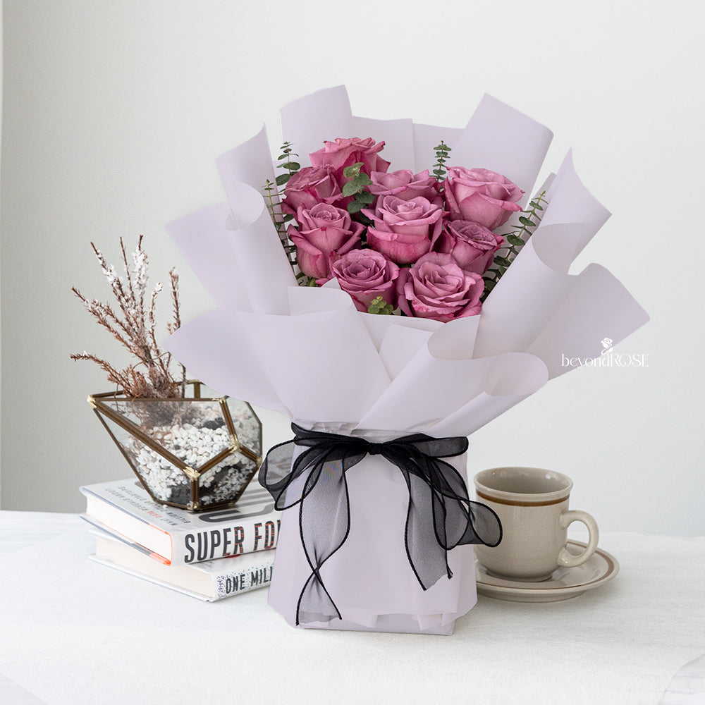 Purple Rose Bouquet