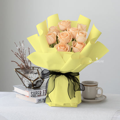 Champagne Rose Bouquet