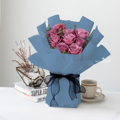 Purple Rose Bouquet
