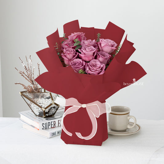 Purple Rose Bouquet