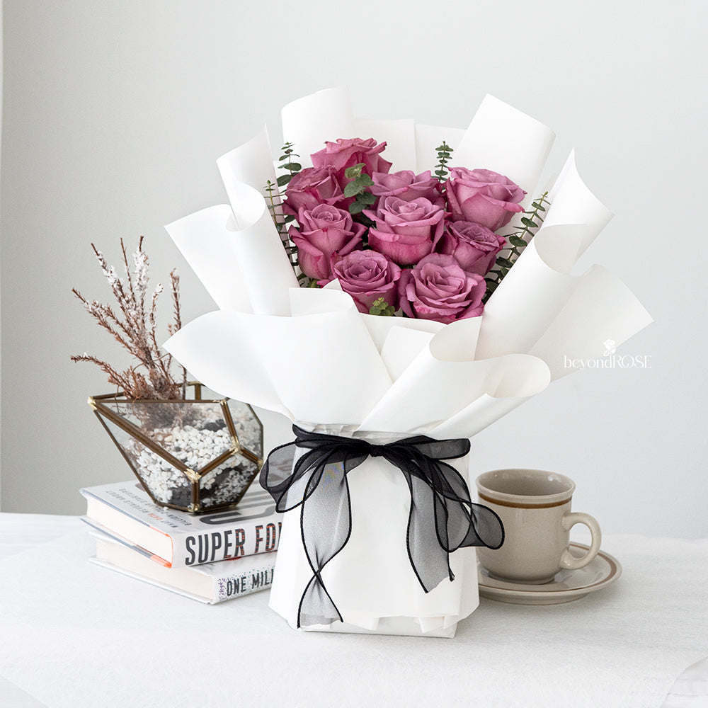 Purple Rose Bouquet