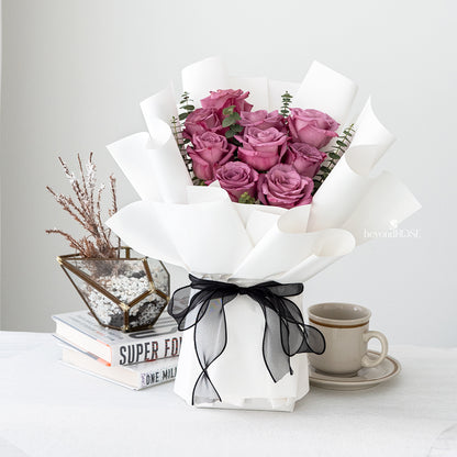 Purple Rose Bouquet