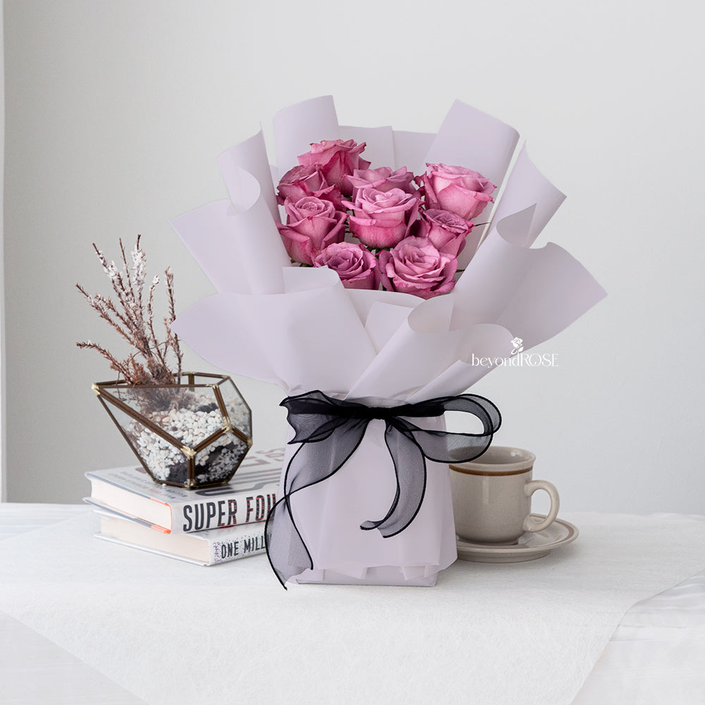 Purple Rose Bouquet